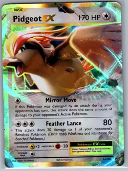 Pidgeot EX 64/108 XY - Evolutions - Pokemon Card - NM - Image 1