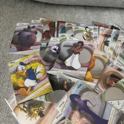 Huge Lot of 220 Cards 2025 Topps Chrome Disney & Wonder / Refractors, Base, Etc - Image 2