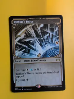 Raffine's Tower. SNC rare Land plains ismaldn swamp MTG Card. - Image 1