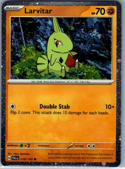 Larvitar 110/193 Cosmos Holo SV02: Paldea Evolved - Pokemon Card - NM - Image 1
