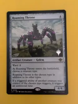 Roaming Throne. LC1 0258 Golem Magic the Gathering Card. Rare NM as shown. - Image 1