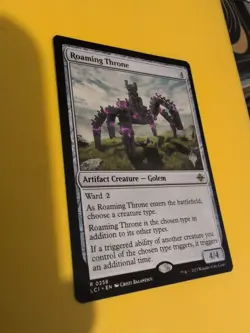 Roaming Throne. LC1 0258 Golem Magic the Gathering Card. Rare NM as shown. - Image 3