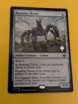 Roaming Throne. LC1 0258 Golem Magic the Gathering Card. Rare NM as shown. - Image 4