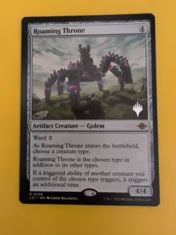 Roaming Throne. LC1 0258 Golem Magic the Gathering Card. Rare NM as shown. - Image 5
