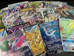Pokemon Card Lot 100 OFFICIAL NEW TCG Cards + Ultra Rare EX GX VMAX V OR VSTAR! - Image 4