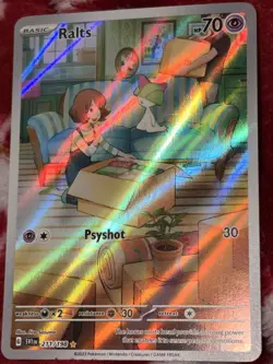 Pokemon TCG Ralts Scarlet & Violet Holo Illustration Rare Card 211/198 Base Set - Image 3