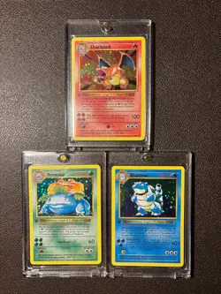 TRIO Pokemon Fan card holo; Charizard, Venusaur, Blastoise 1ST edition, NM or M - Image 1