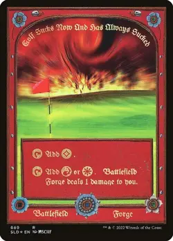 MTG - Plains / Battlefield Forge - Peelable Foil (Unpeeled) - MSCHF Secret Lair - Image 2