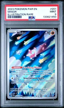 PSA 9 Minior #201/182 Illustration Rare - Paradox Rift Pokemon TCG Card - Image 3