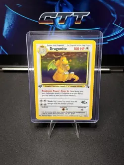 Dragonite Holo #4 Fossil 1st Edition Pokemon TCG 1999 - Image 1