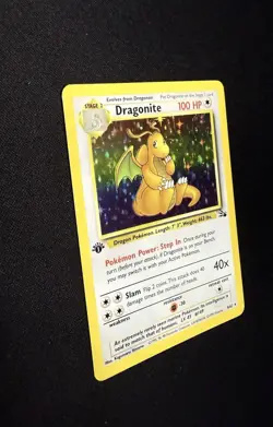 Dragonite Holo #4 Fossil 1st Edition Pokemon TCG 1999 - Image 5