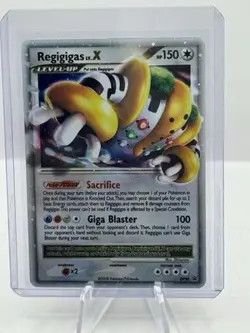 2008 Pokemon Diamond & Pearl Holo Black Star Promo DP30 Regigigas LV.X - Image 1
