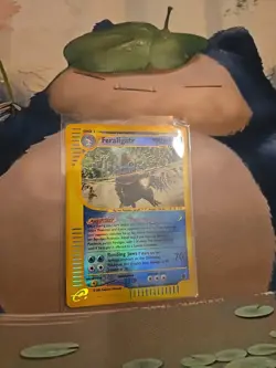 Pokemon TCG Feraligatr #12/165 Reverse Holo Rare Expedition (Fixable Crease) - Image 1