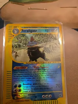 Pokemon TCG Feraligatr #12/165 Reverse Holo Rare Expedition (Fixable Crease) - Image 2