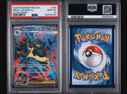 2025 POKEMON MEG EN-MEGA EVOLUTION 160 MEGA LUCARIO EX ULTRA RARE - PSA 10 - Image 1