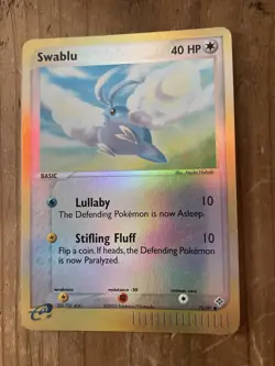 Pokemon TCG Swablu 75/97 Reverse Holo EX Dragon Set LP Condition - Image 1
