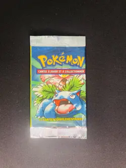 Booster Carte Pokemon Set De Base VIDE Florizarre EMPTY PARFAITEMENT OUVERT - Image 1