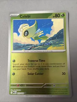Pokemon TCG * Mega Evolution * 12/132 Celebi REVERSE HOLO UNCOMMON * FRESH PK - Image 1