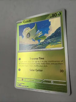 Pokemon TCG * Mega Evolution * 12/132 Celebi REVERSE HOLO UNCOMMON * FRESH PK - Image 2