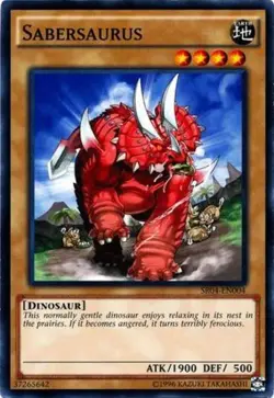Sabersaurus - SR04-EN004 - Common - Unlimited Edition - Near Mint - Image 1