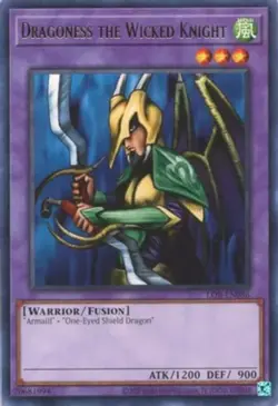 Dragoness the Wicked Knight - LOB-EN086 - Rare - Unlimited 25th Anniversary Edit - Image 1