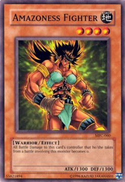 Amazoness Fighter - MFC-060 - Common - Unlimited Edition - Damaged - Image 1