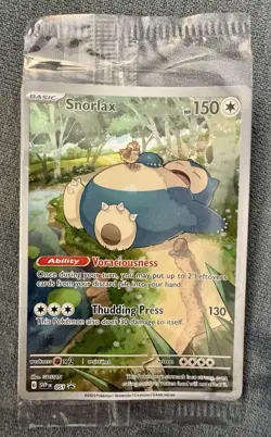 Pokemon TCG Snorlax 051 SV Scarlet & Violet 151 Promo Card Sealed - Image 1