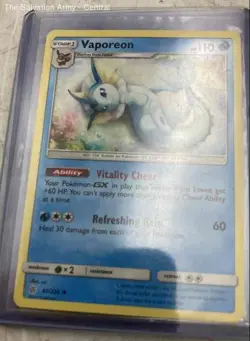 Lot Of Assorted 1st Edition Standard Size Vaporeon Pokemon Cards In Case - Image 4
