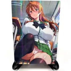 Highschool of the Dead Rei Miyamoto Sexy Anime Waifu Girl Goddess Story Art Card - Image 1