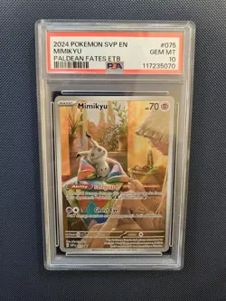 Mimikyu 075 Sv: Scarlet & Violet Promo Cards Holo PSA 10 (Not PC) - Image 1