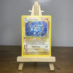 Pokemon TCG Cards 1st Edition Machamp 8/102 Base Set Holo Rare HP - Image 1