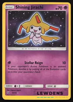 Shining Jirachi - 42/73 - Shining Rare - Shining Legends - Pokemon Card - OC - 1 - Image 1