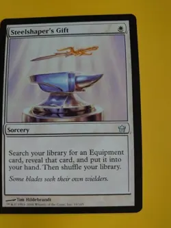 Steelshaper's Gift. Sorcery Rare Fifth Dawn. VG Magic the Gathering Card. - Image 3