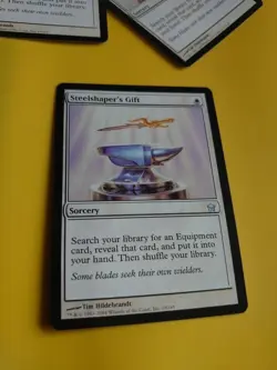 Steelshaper's Gift. Sorcery Rare Fifth Dawn. VG Magic the Gathering Card. - Image 5