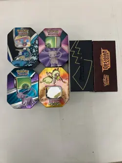 Pokemon TCG Cards Tin & Sleeve Bundle Joblot x6 - Image 1