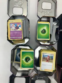Pokemon TCG Cards Tin & Sleeve Bundle Joblot x6 - Image 3