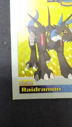 Raidramon DP300 ID #239 1999 Vintage Digimon Card Foil Rare MP - Image 2