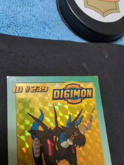 Raidramon DP300 ID #239 1999 Vintage Digimon Card Foil Rare MP - Image 5