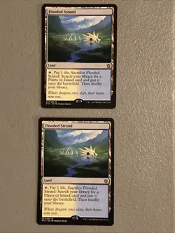 Lot of 2 Flooded Strand Khans of Tarkir Lands Rare Card Magic: The Gathering - Image 1