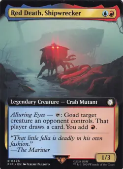 Red Death, Shipwrecker (Extended Art) NM Regular Fallout #426 Rare MTG - Image 1