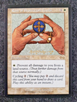 MTG Rune of Protection: Lands Magic the Gathering (39) Urza's Saga NM (DS3D1J8) - Image 1