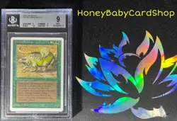 MTG Unlimited Edition 1993 Thicket Basilisk BGS 9.0Q+ (Quad+) MINT 93/94 - Image 4