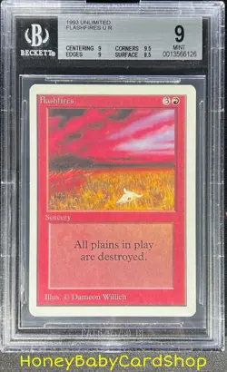 MTG Unlimited Edition 1993 Flashfires BGS 9.0 MINT Old School 93/94 - Image 1
