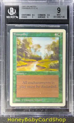 MTG Unlimited Edition 1993 Tranquility BGS 9.0 MINT Old School 93/94 - Image 1