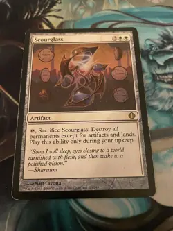 1x Scourglass Shards of Alara MTG Heavy Play See Pics FREE SHIPPING - Image 1