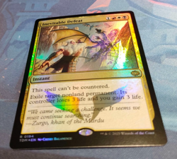 Inevitable Defeat FOIL - Tarkir Dragonstorm - Rare - NM (see pics) MTG - Image 3