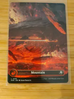 MTG Mountain (Full Art) 0265 Edge of Eternities M/NM Free UK P&P - Image 1