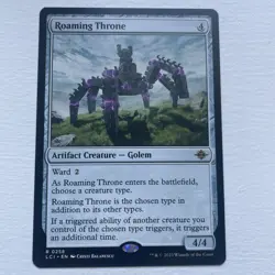 MTG - Roaming Throne. Lost Caverns of Ixalan. Rare Colourless Artifact Creature. - Image 1