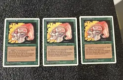 Llanowar Elves 3x Fourth 4th Edition MTG Magic The Gathering - Image 1