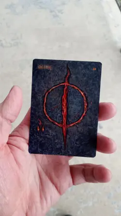 MtG Sol Ring Full Magic Altered Hand Painted Art Original Alter - Image 4
